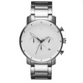 low moq custom stainless steel chain wristwatch , Japan movement quartz chrobograph watch